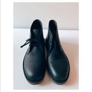 NWT Clarks Bushacre 2 Men’s Chukka Boot in Black Leather | Size 10.5